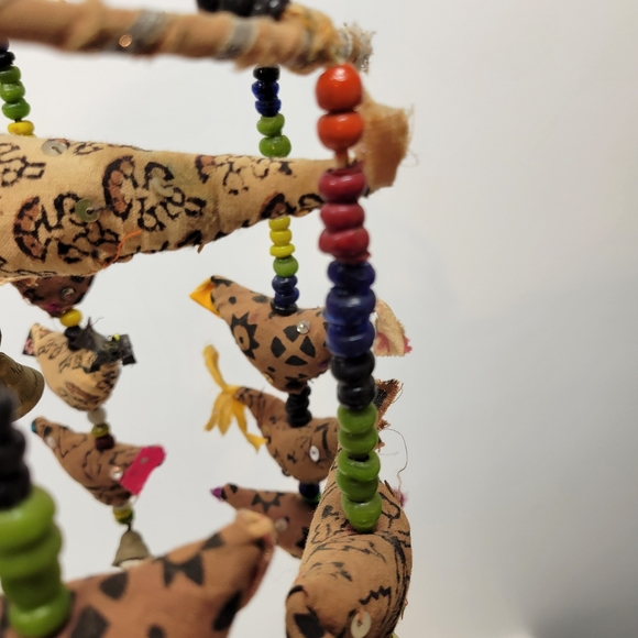 SOLD                                  Vintage baby crib mobile/ chime with birds - Picture 6 of 8